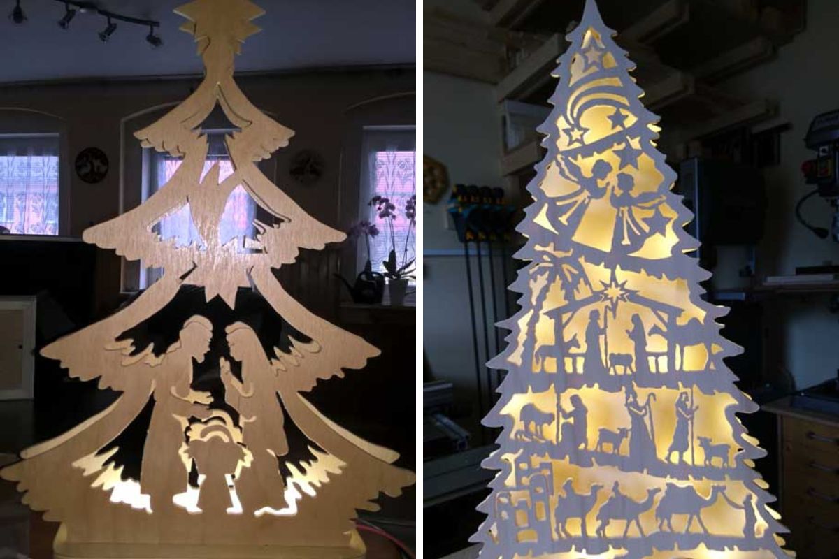 Presepi con albero e natività